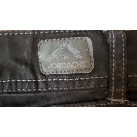 Jordache Jeans Womens 18 Black High Rise Skinny Faded Stretch Denim 38x29 - Picture 9 of 11